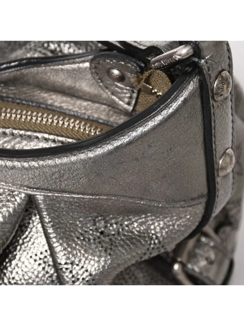 Louis Vuitton Mahina XS Shoulder Bag Argent Metallic Silver